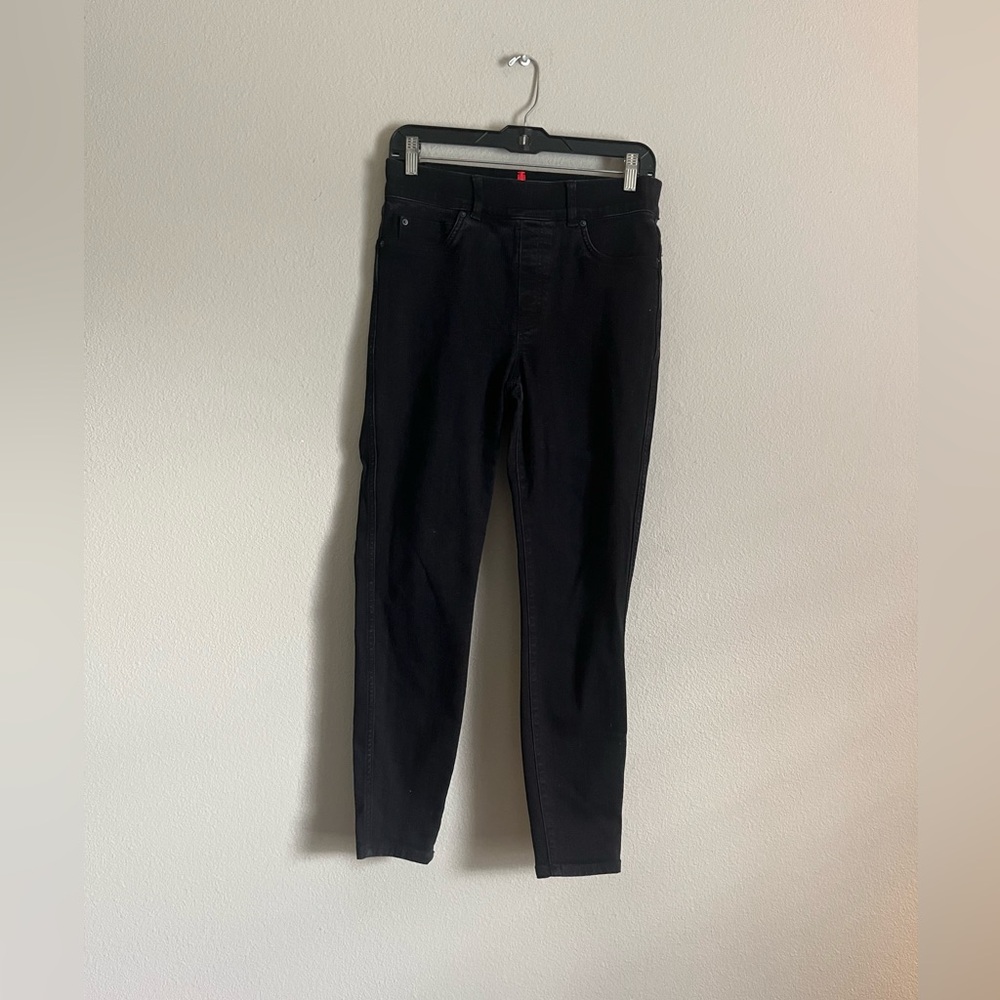 SPANX Jean-ish Ankle Jeggings Black Pull On Pants Stretchy size‎ medium